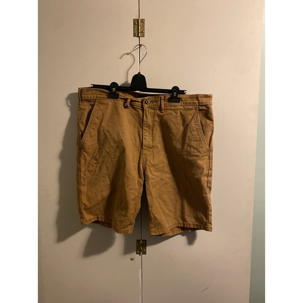 Levi's Men's Chino Shorts Size 38 Casual Canvas Twill Mustard Tan W38